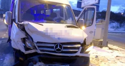 Öğrenci servisi kaza yaptı: 7 yaralı