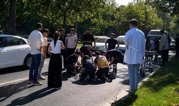 İstanbul'da yolun karşısına geçmeye çalışan yaşlı adama araç çarptı #istanbul