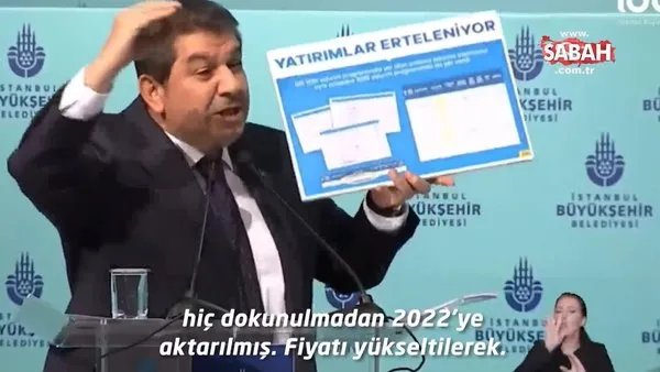 Fiyatı yükseltilen 40 proje 2022'ye aktarıldı! İBB her gün 72,5 milyon TL harcadı | Video