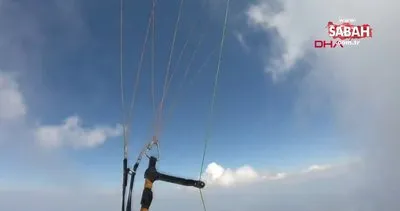 Babadağ’dan yamaç paraşütüyle havalanıp, 6,5 saatte Konyaaltı sahiline indi | Video