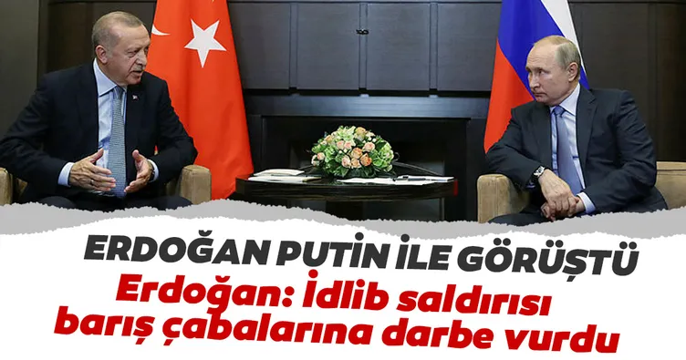 Erdoğan Putin ile görüştü