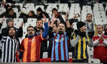 Beşiktaş-Kayserispor maçında taraftarlar tek yürek oldu