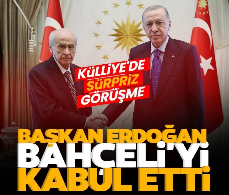 Başkan Erdoğan, Devlet Bahçeli’yi kabul etti