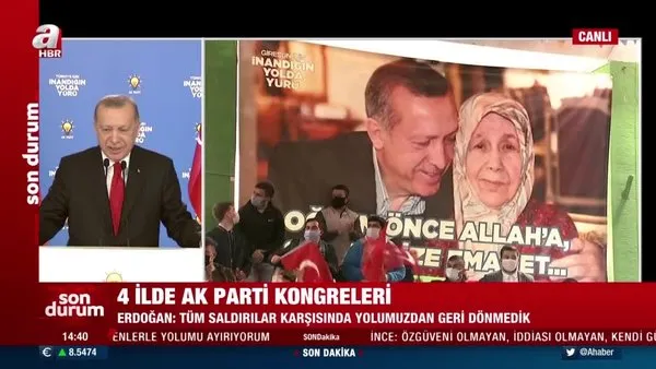 Başkan Erdoğan'ı duygulandıran pankart | Video