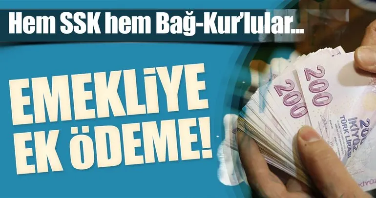 Emekliye yüzde 4 ek ödeme