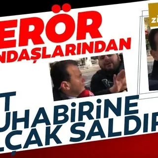 Terör yandaşlarından TRT muhabirine saldırı