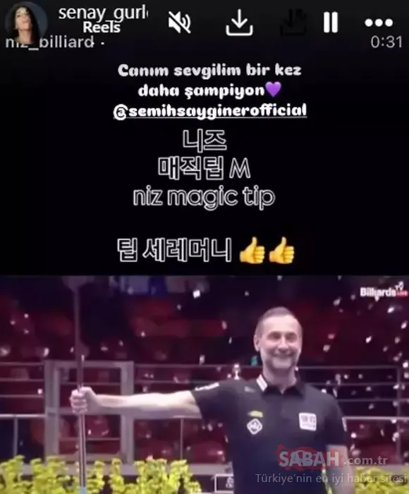 Şenay Gürler sevgilisi Semih Saygıner’i aşk dolu sözlerle kutladı!