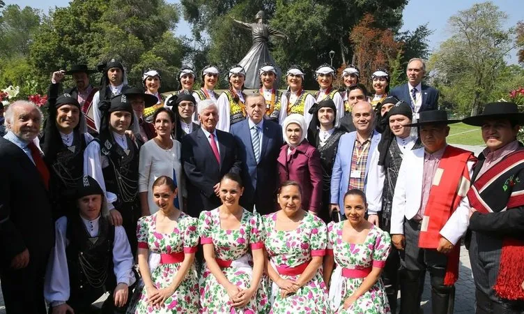 Cumhurbaşkanı Erdoğan Vitacura Türkiye Parkı’nın açılışını yaptı