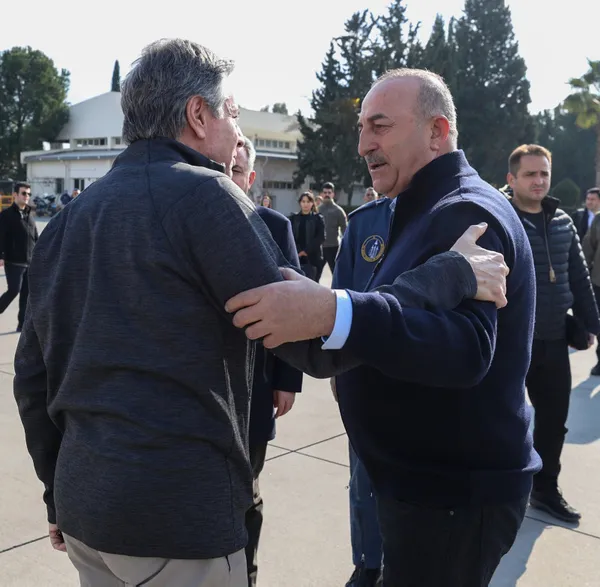 Çavuşoğlu ve Blinken deprem bölgelerinde inceleme bulunmak üzere Hatay'a gitti