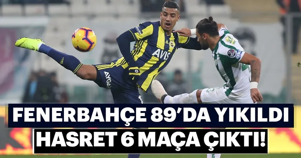 Bursaspor 1 1 Fenerbahce Macin Ozeti Ve Golleri Spor Haberleri