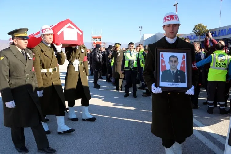 Tel Abyad şehidi teğmen Sinan Bilir, Tokat'ta son yolculuğa uğurlandı