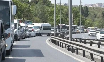 Trafikte ’Büyük İstanbul Mitingi’ yoğunluğu