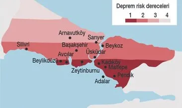 İşte İstanbul’un deprem risk haritası
