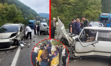 Kastamonu'da feci kaza! Hafif ticari araç ile otomobil çarpıştı: Yaralılar var! #kastamonu