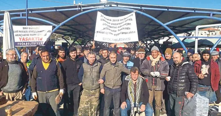 Foça’da başkandan pazarcılara tehdıt