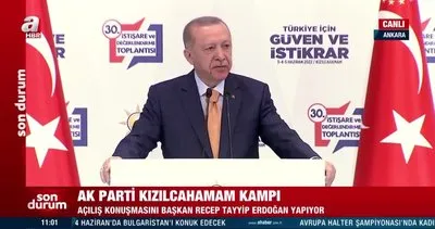 Son Dakika: Başkan Erdoğan’dan AK Parti Kızılcahamam Kampı’nda önemli açıklamalar | Video