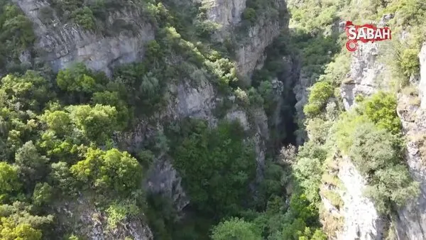Spil Dağı'ndaki Saklı Kanyon böyle görüntülendi | Video