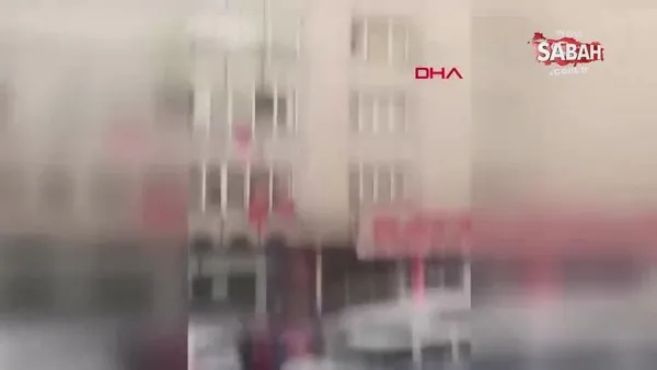 Kayseri'de balkona asılan İngiliz bayraklı havlu gerginliğe neden oldu! | Video