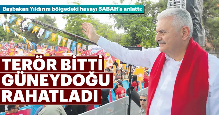 Terör bitti bölge rahatladı