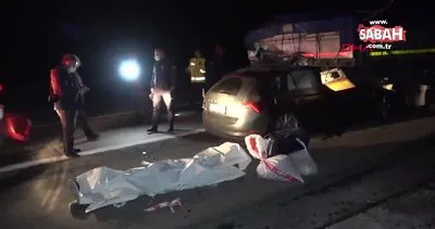 Düzce’de otomobil, TIR’ın altına girdi 1 ölü, 1 yaralı | Video