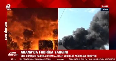 SON DAKİKA: Adana’da fabrika yangını!