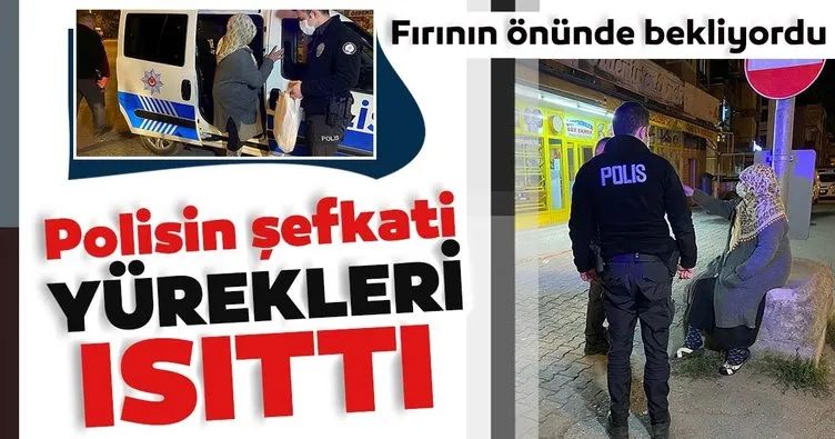 Polisin şefkati yürekleri ısıttı