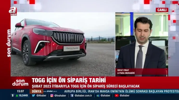 SON DAKİKA: TOGG için ön sipariş tarihi netleşti! | Video