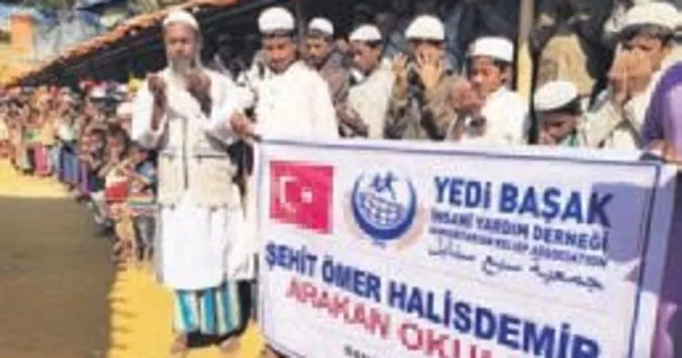 Arakan’da Ömer Halisdemir okulu açıldı