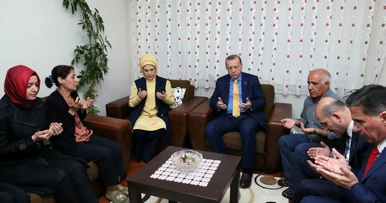 Cumhurbaşkanı Erdoğan, şehit polislerin ailelerini ziyaret etti