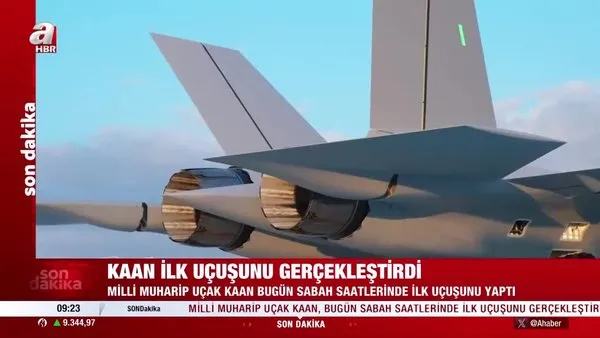 Milli Muharip Uçak 'KAAN' ilk uçuşunu gerçekleştirdi! | Video
