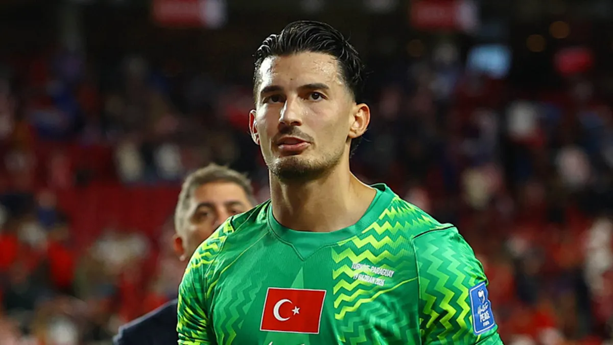 A Milli Futbol Takımı kalecisi Uğurcan Çakır maç sonrası açıklama yapıyor.