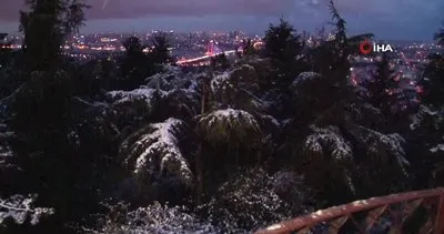 İstanbul’da beklenen kar yağışı başladı! Çamlıca Tepesi beyaza büründü | Video