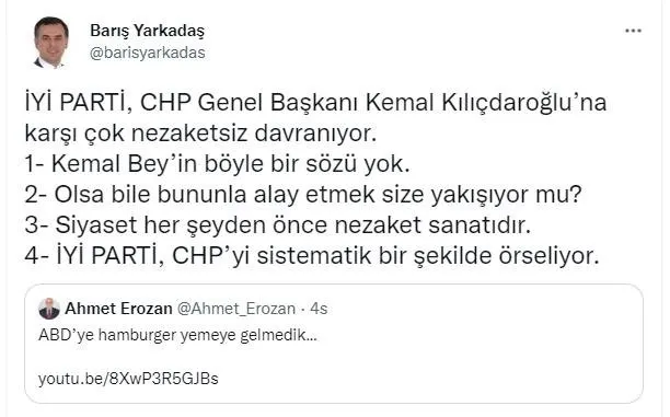 Kılıçdaroğlu'nu tiye alan İYİ Partili Ahmet Erozan çark etti: Sözlerim ona değildi