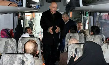 Milletvekili Ilıcalı, yolcu otobüsü ile Ovit Tüneli’nden geçti