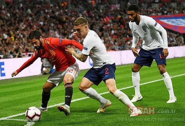 İngiltere - İspanya maçında korku dolu anlar! Luke Shaw...