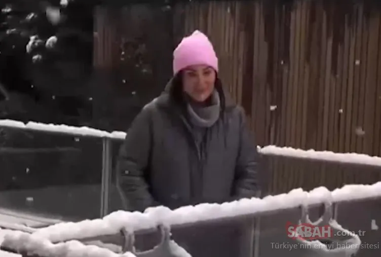 Türk sinemasının efsanesi Türkan Şoray bahçesinde kar keyfi yaptı, yorum yağdı: Güzelliğiniz hiç değişmiyor!