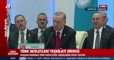 Son Dakika: Başkan Erdoğan’dan Türk Devletleri Teşkilatı Zirvesi’nde önemli açıklamalar | Video