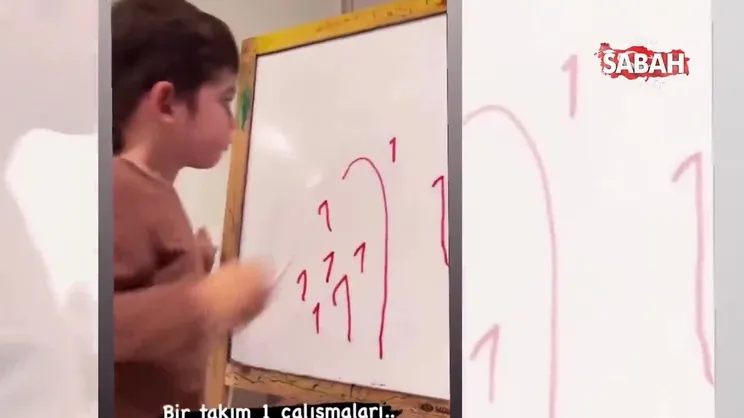 Fahriye Evcen ve Burak Özçivit'in oğulları Karan'ın videosu sosyal medyada ilgi gördü | Video