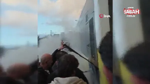 Beykoz'da İETT otobüsü alev aldı... Yangına müdahale vatandaşlardan geldi | Video