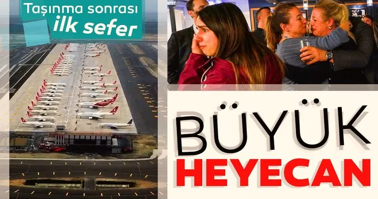 İstanbul Havalimanı’na taşınma sonrası ilk uçuş heyecanı!