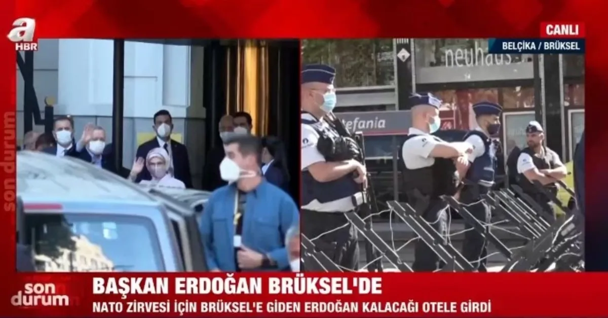 Başkan Erdoğan Belçika'ya geldi | Video