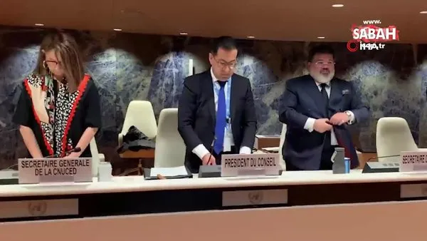 BM Konferansı'nın oturumu, depremde hayatını kaybedenler için saygı duruşuyla başladı | Video