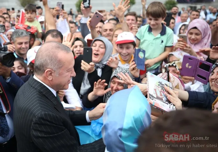 Başkan Erdoğan’a Bahçelievler’de büyük sevgi seli