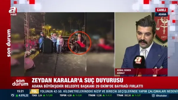 Son Dakika: Türk bayrağını yere fırlatan Zeydan Karalar'a suç duyurusu! | Video
