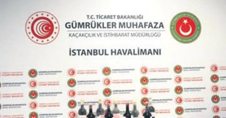 Sıvı kokain gümrüğe takıldı