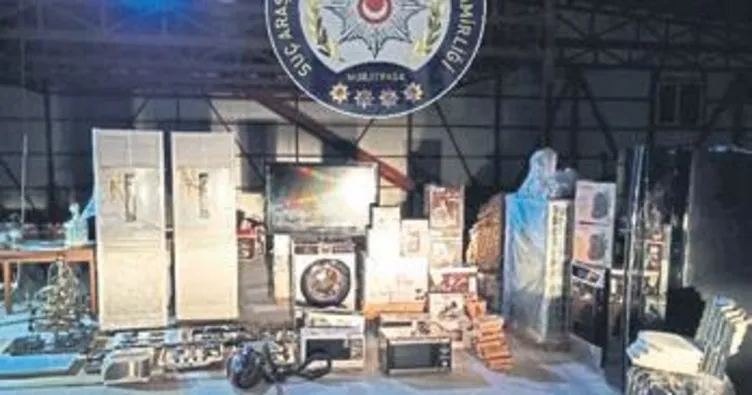 300 bin liralık beyaz eşyayı çaldı