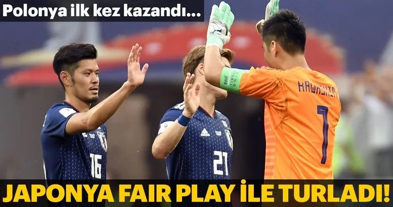 Japonya; Polonya'ya mağlup oldu, fair play ile turladı