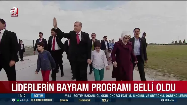 Liderlerin bayram programı belli oldu | Video