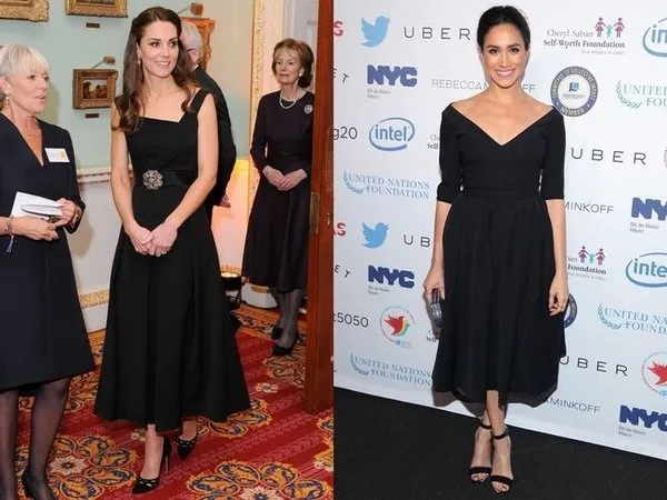 Kate Middleton ile Meghan Markle’ın stil benzerliği.