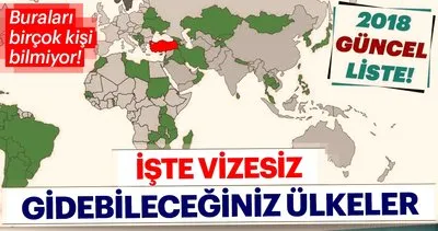2018 itibariyle Türk vatandaşlarından vize istemeyen ülkeler!